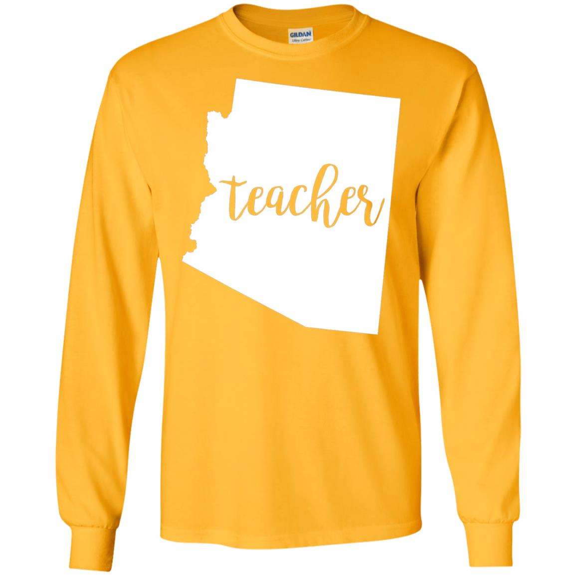 Arizona Teacher Home State Back To School Shirt Gold