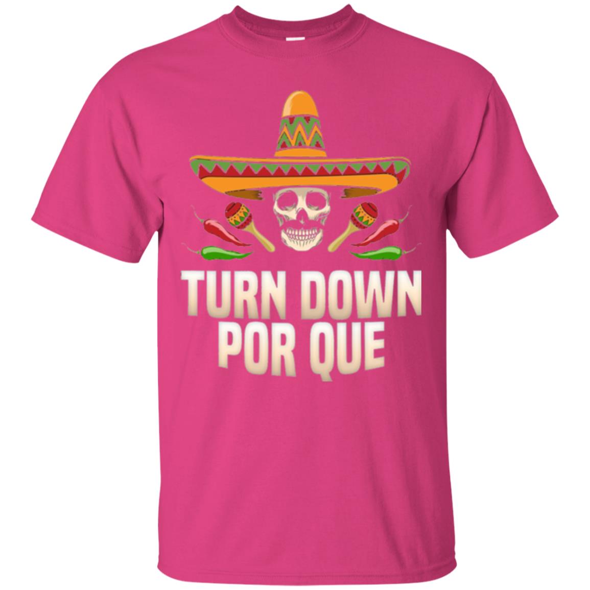 Turn Down Por Que Skull Pirate T-shirt Heliconia