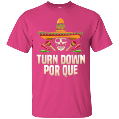Turn Down Por Que Skull Pirate T-shirt Heliconia