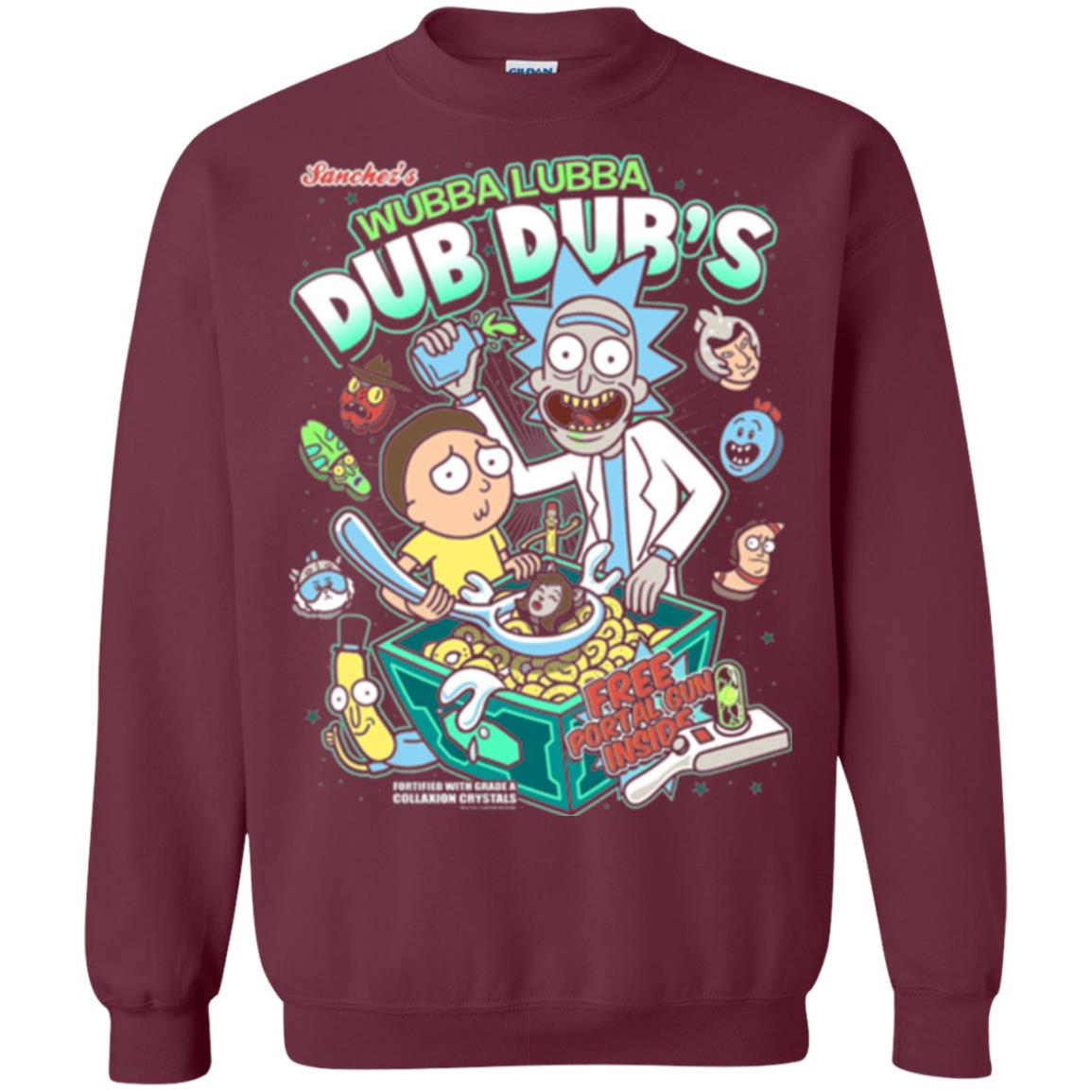Movie T-shirt Wubba Luba Dub Dub_s Cereal Maroon
