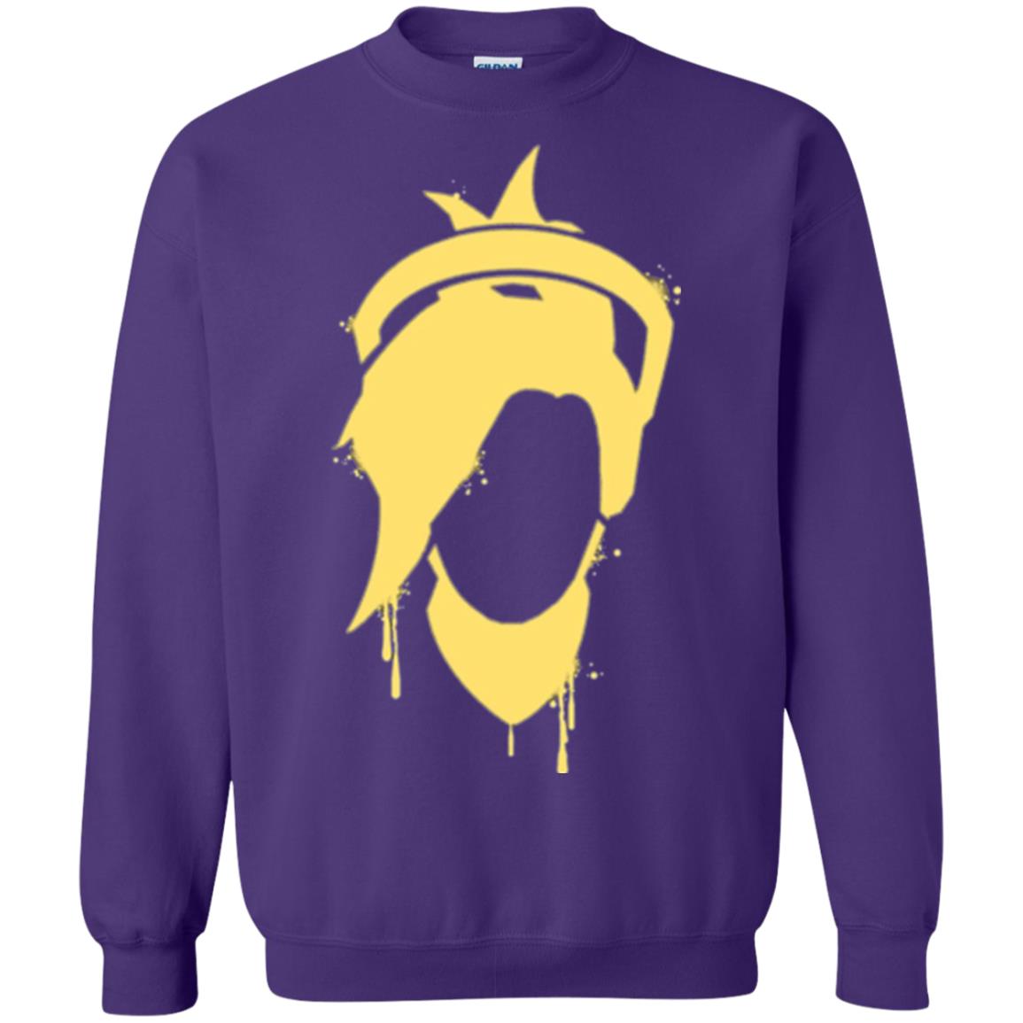 Overwatch Mercy Icon Spray T-shirt Purple