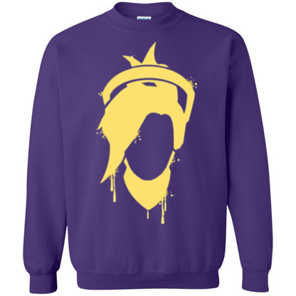 Overwatch Mercy Icon Spray T-shirt Purple