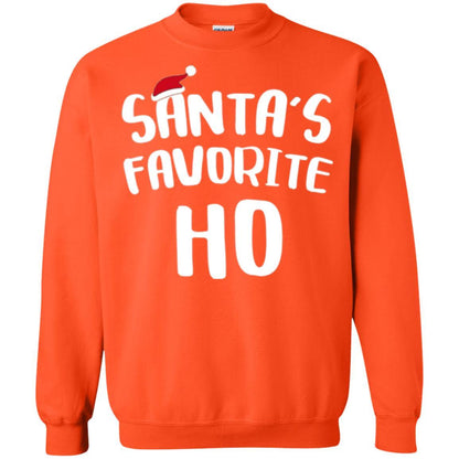 Christmas T-shirt Santa's Favorite Ho T-shirt Orange