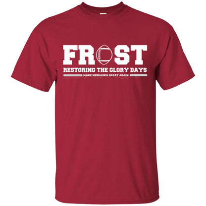 Football T-shirt Scott Frost 2018 Make Nebraska Cardinal