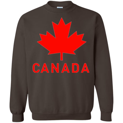 Canada Flag T-shirt Vintage Canada Flag Eh Team Dark Chocolate