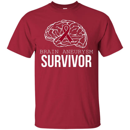 Brain Aneurysm Survivor T-shirt Cardinal