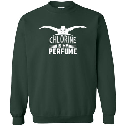 Swimmer T-shirt Chloring Is My Perfume T-shirt Forest Green