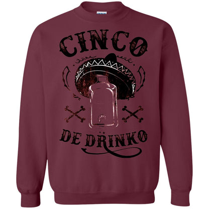 Badass Cinco De Drinko T-shirt Funny Cinco De Mayo Maroon