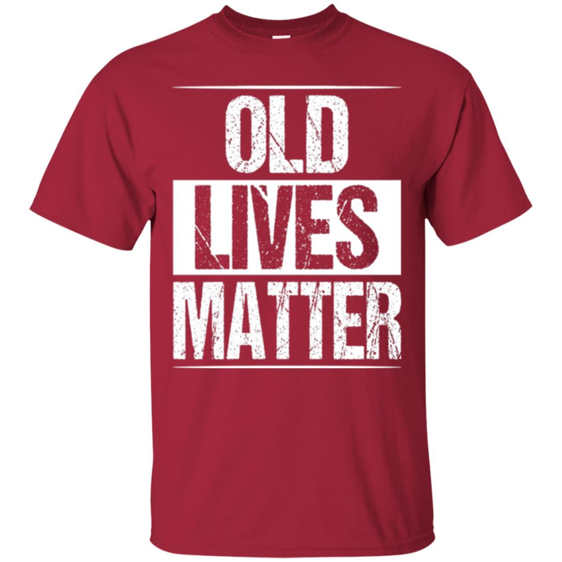 Elderly Seniors T-shirt Old Lives Matter T-shirt Cardinal
