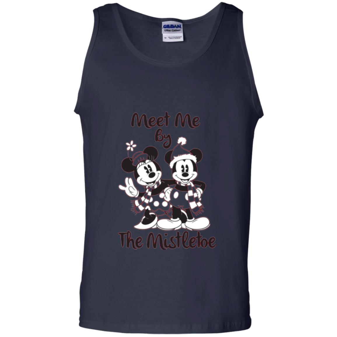 Christmas T-shirt Meet Me By Mistletoe Navy