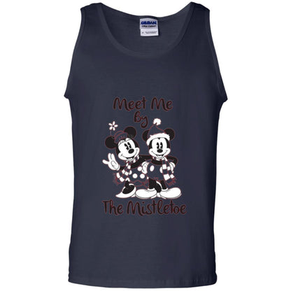 Christmas T-shirt Meet Me By Mistletoe Navy