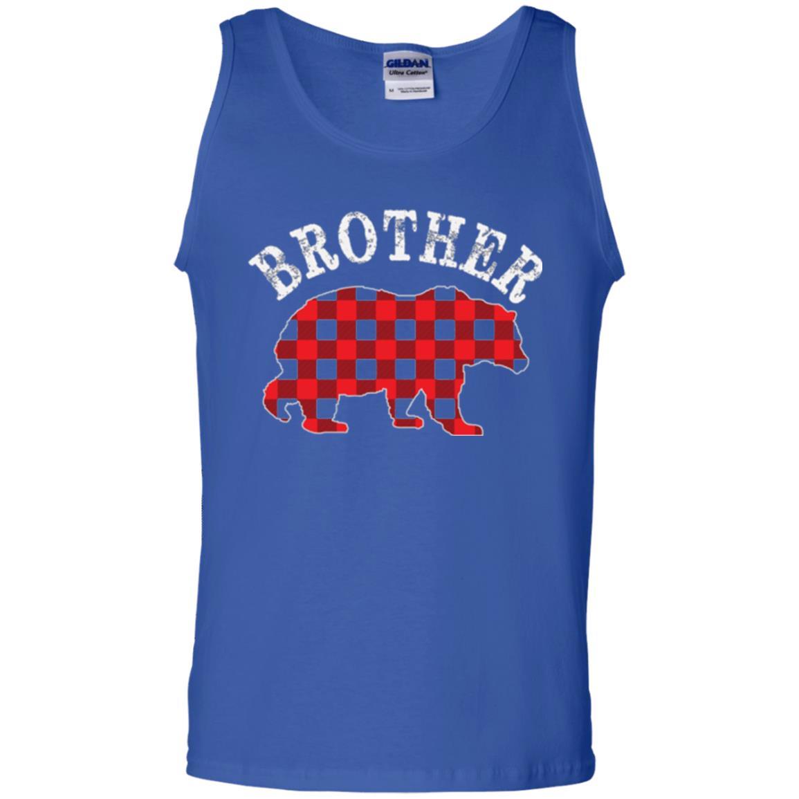 Christmas T-shirt Red Plaid Brother Bear Royal