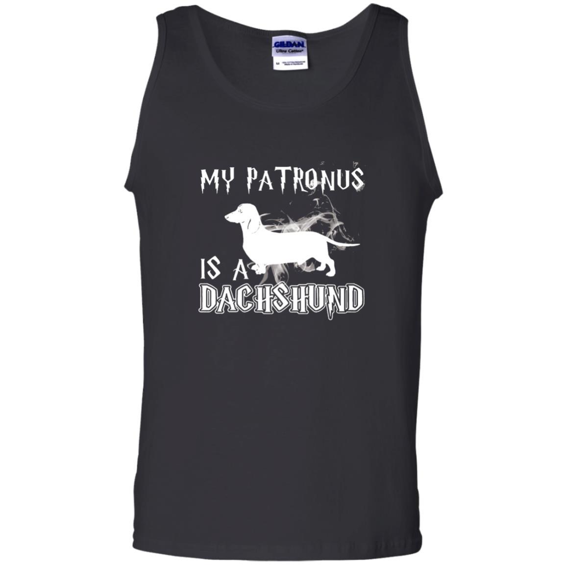 Dachshund Lover T-shirt My Patronus Is A Dachshund Black