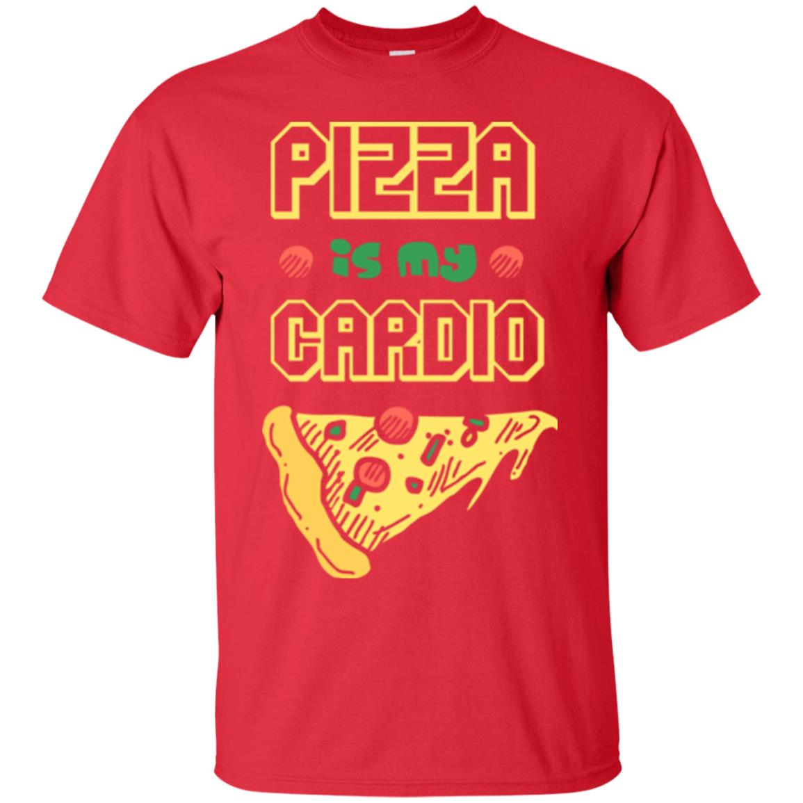 Pizza Is My Cardio Pizza Lover T-shirt Red