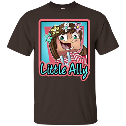 Little Ally Minecraft Little Club Adventures Shirt Dark Chocolate