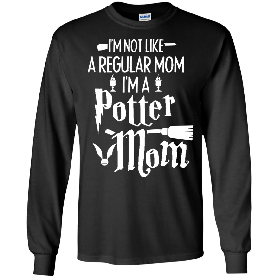 I'm Not Like A Regular Mom, I'm A Potter Mom Harry Potter Fan Shirt Black