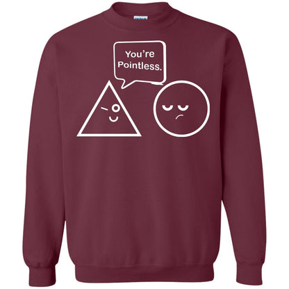 Math Lover T-shirt You're Are Pointless Maroon