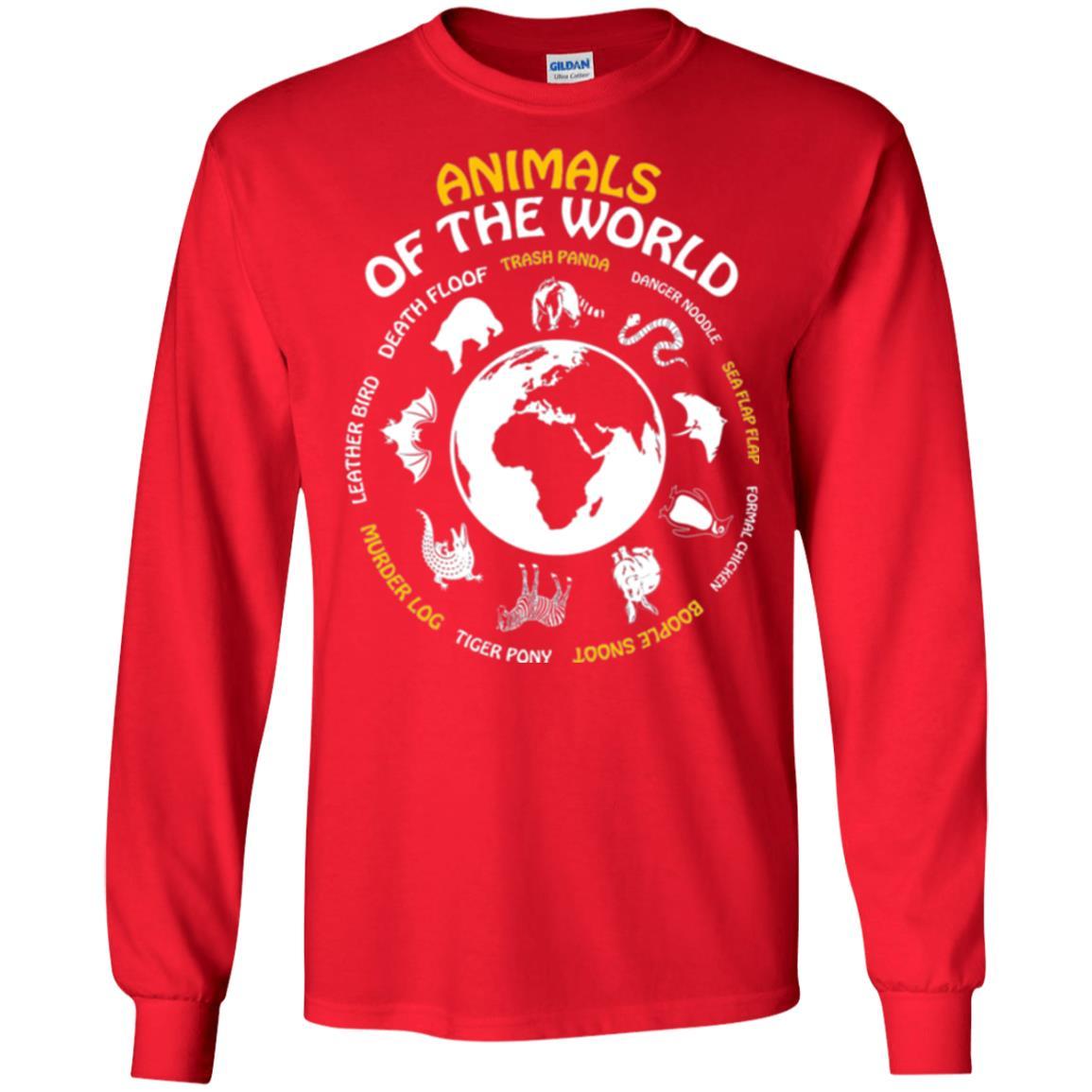 Rare Animals Of The World T-shirt Red