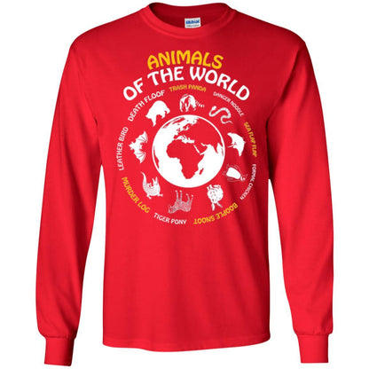 Rare Animals Of The World T-shirt Red