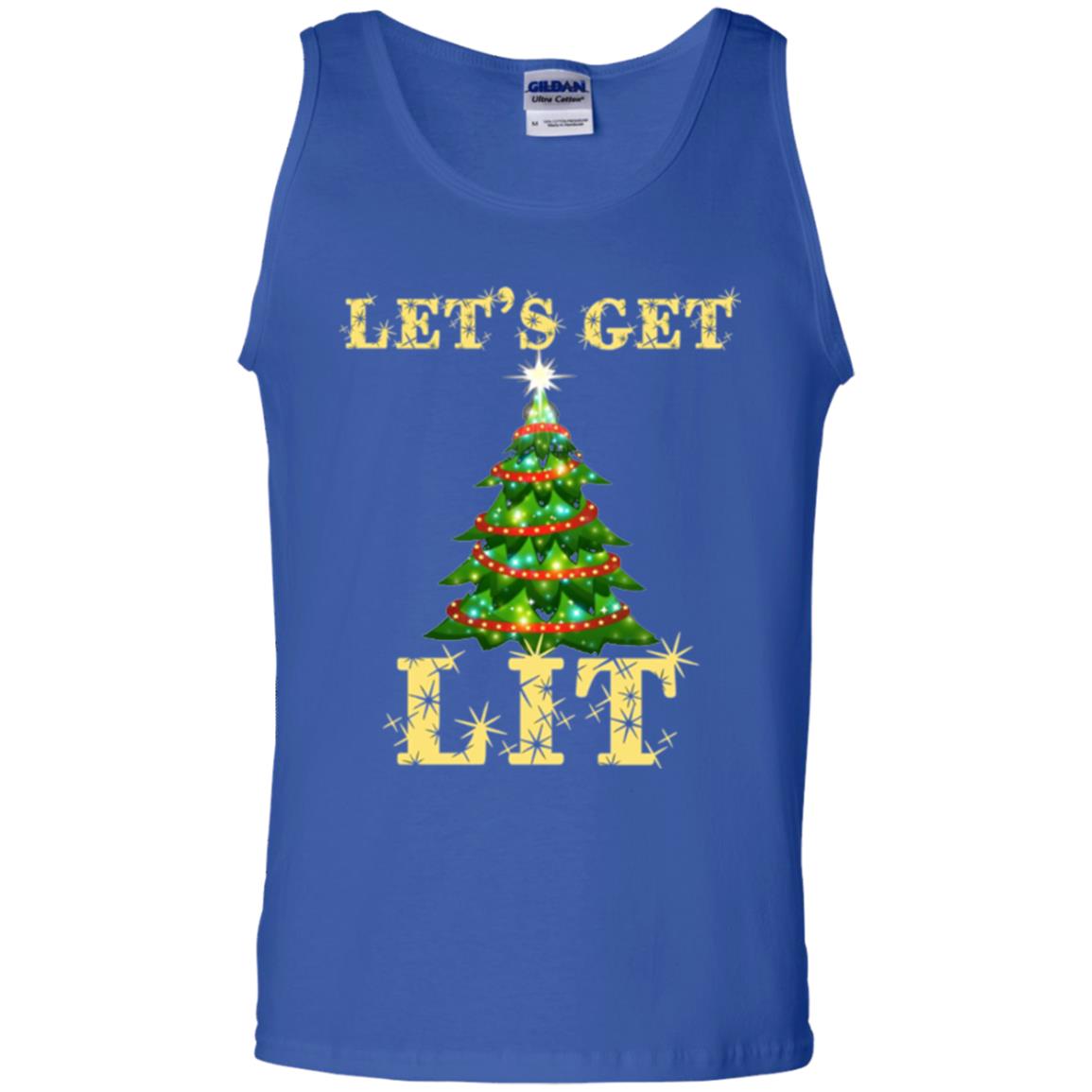 Christmas T-shirt Let_s Get Lit Royal