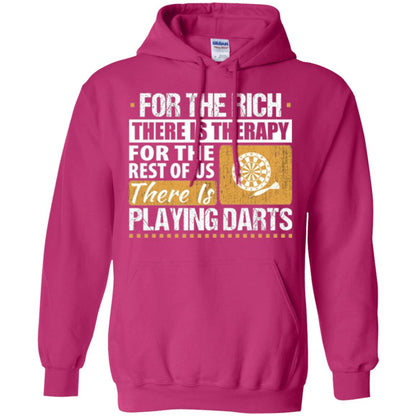 Dart Game T-shirt For The Rich There Is Therapy Playing Darts Heliconia