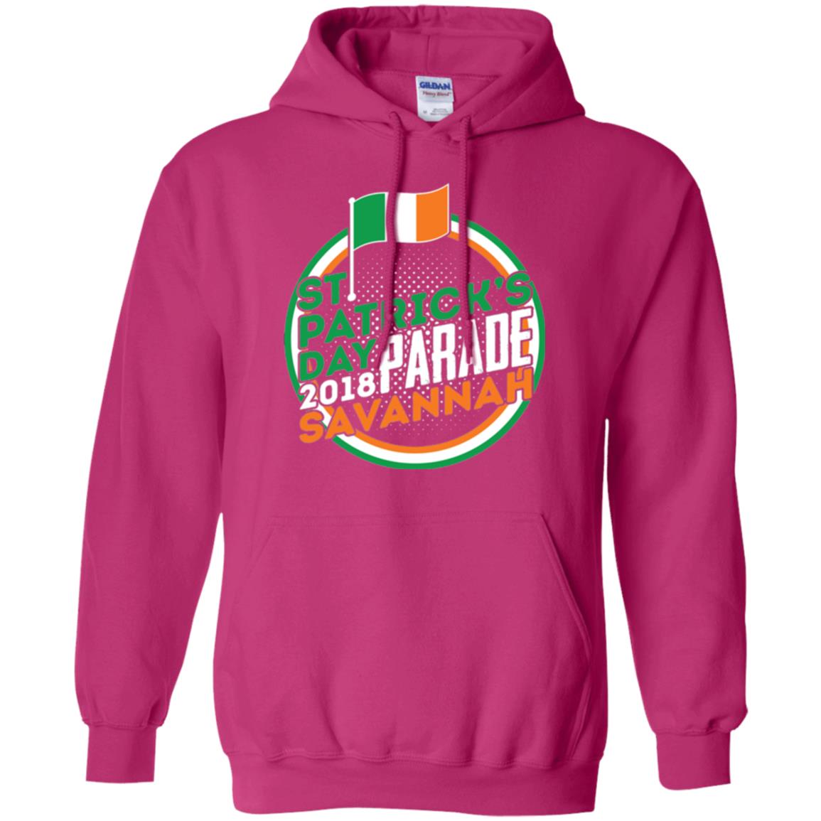 Parade Savannah 2018 Ireland Flag St. Patrick_s Day T-shirt Heliconia