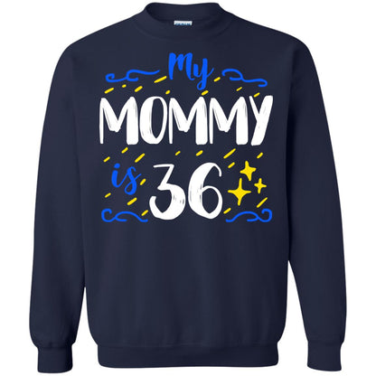 My Mommy Is 36 36th Birthday Mommy Shirt For Sons Or Daughters Navy