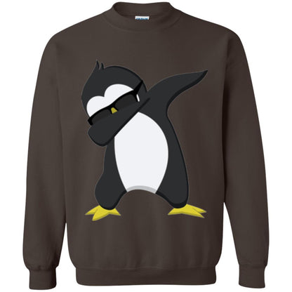 Chirstmas T-shirt Dabbing Penguin Dark Chocolate
