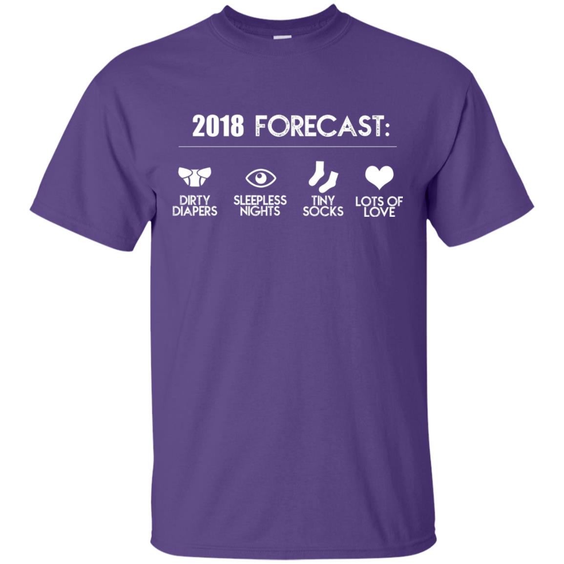 Funny New Dad For Expecting Fathers Daddy T-shirt Purple