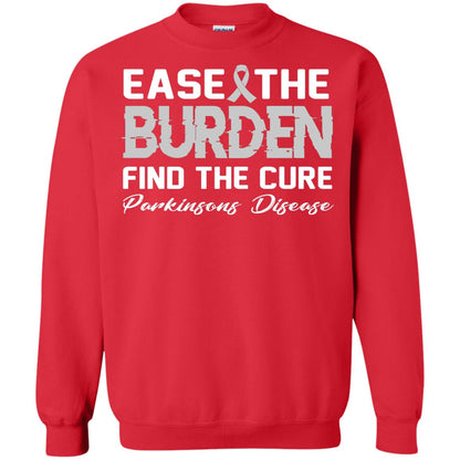 Ease The Burden Find The Cure Parkinson's Awareness T-shirt Red