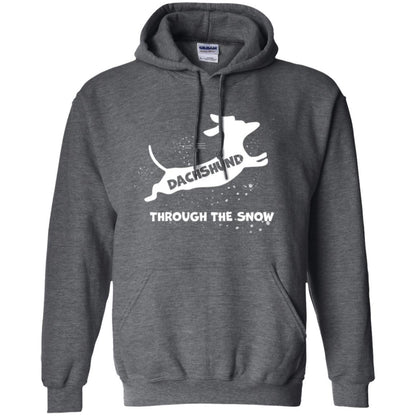 Dachshund Through The Snow T-shirt Dark Heather