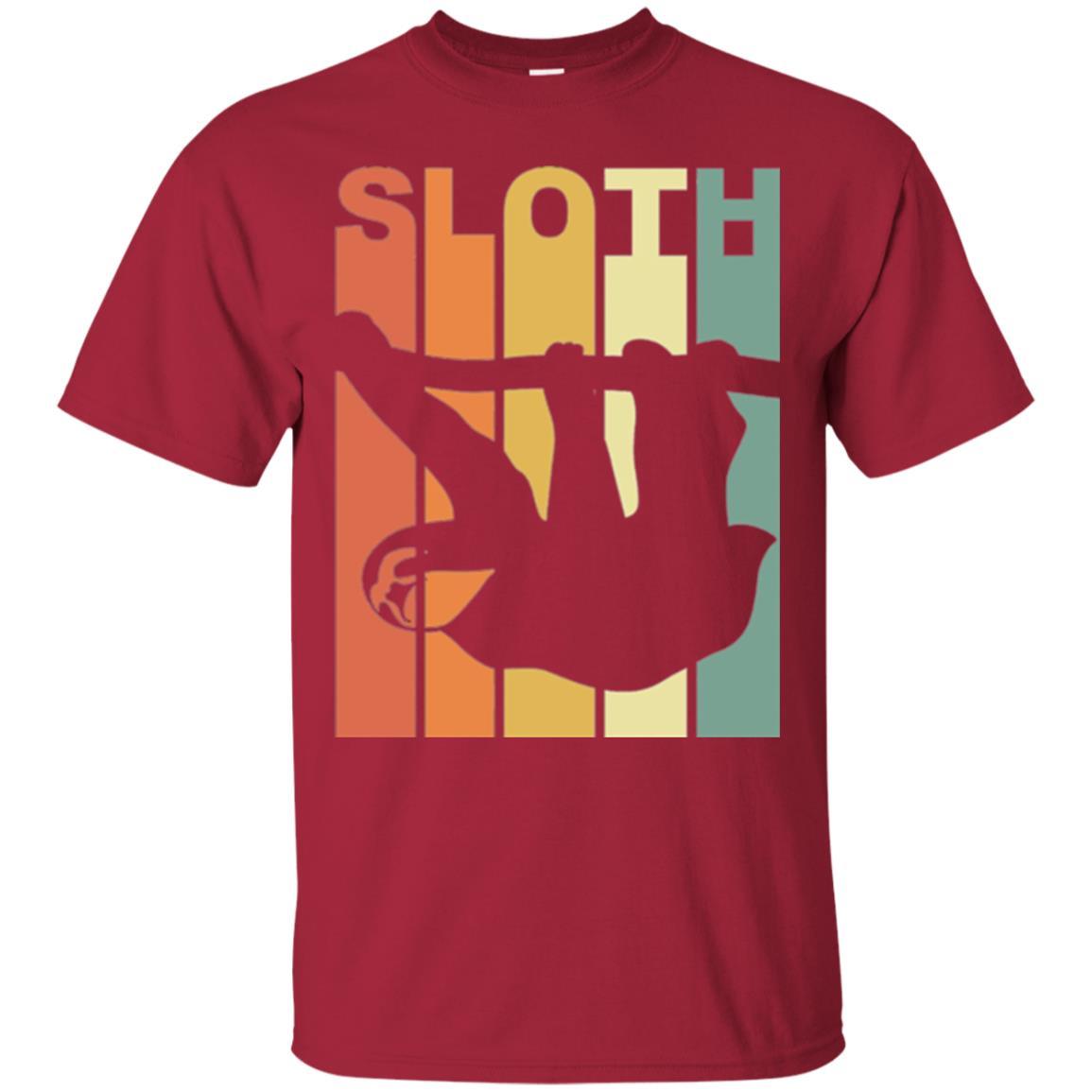 Vintage Sloth T-shirt Cardinal