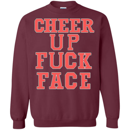 Cheer Up Face Shirt Maroon
