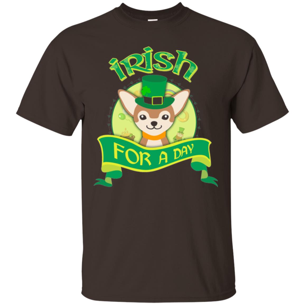 Saint Patrick_s Day T-shirt Amazing I_m Irish Chihuahua Dark Chocolate