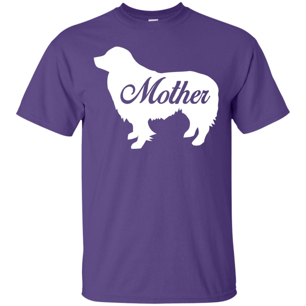 Border Collie Dog Mom T-shirt Purple