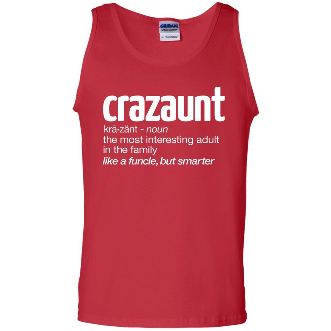 Aunt T-shirt The Most Interesting Adult In The Family Like A Funcle But Smarter Red