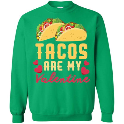 Funny Valentines Day Shirt Tacos Lovers Love Heart Gift Shirt Irish Green