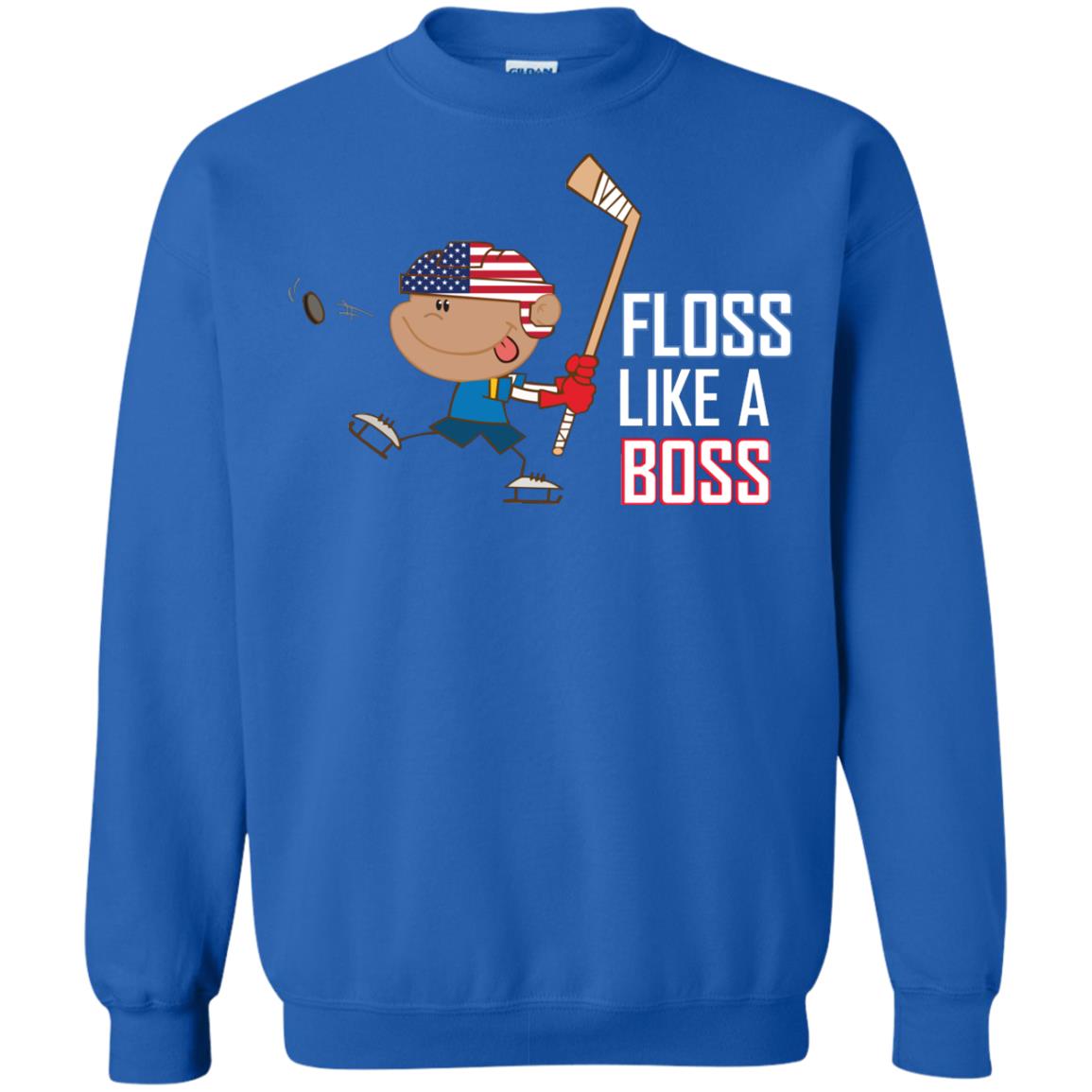 Floss Like A Boss Shirt For Hockey Players Royal