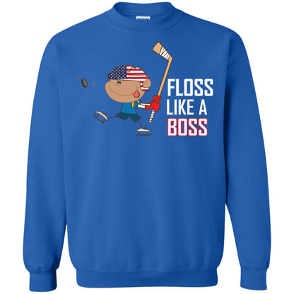 Floss Like A Boss Shirt For Hockey Players Royal