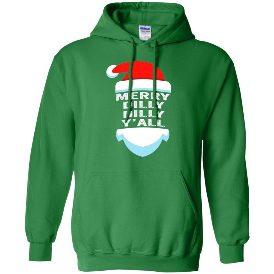 Christmas T-shirt Dilly Dilly Yall Santa Hat Christmas T-shirt Irish Green