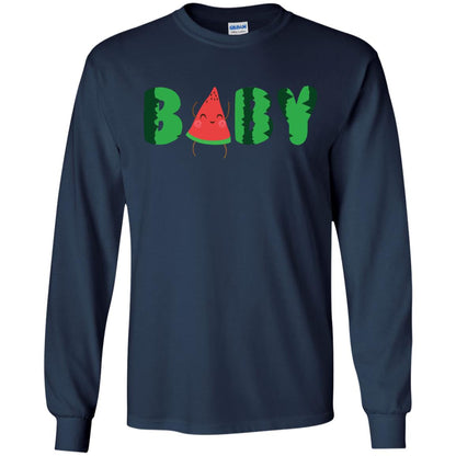 Baby Watermelon Funny Summer Melon Fruit Shirt For Baby Kids Navy