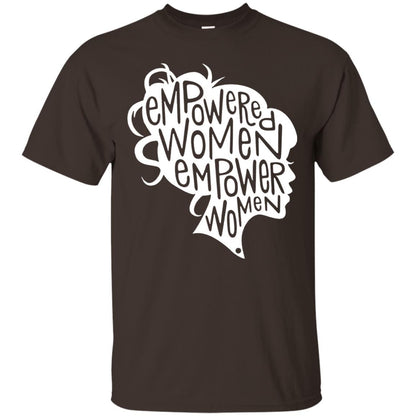 Women_s Right T-shirt Feminist Empowered Women March Hot 2017 Dark Chocolate