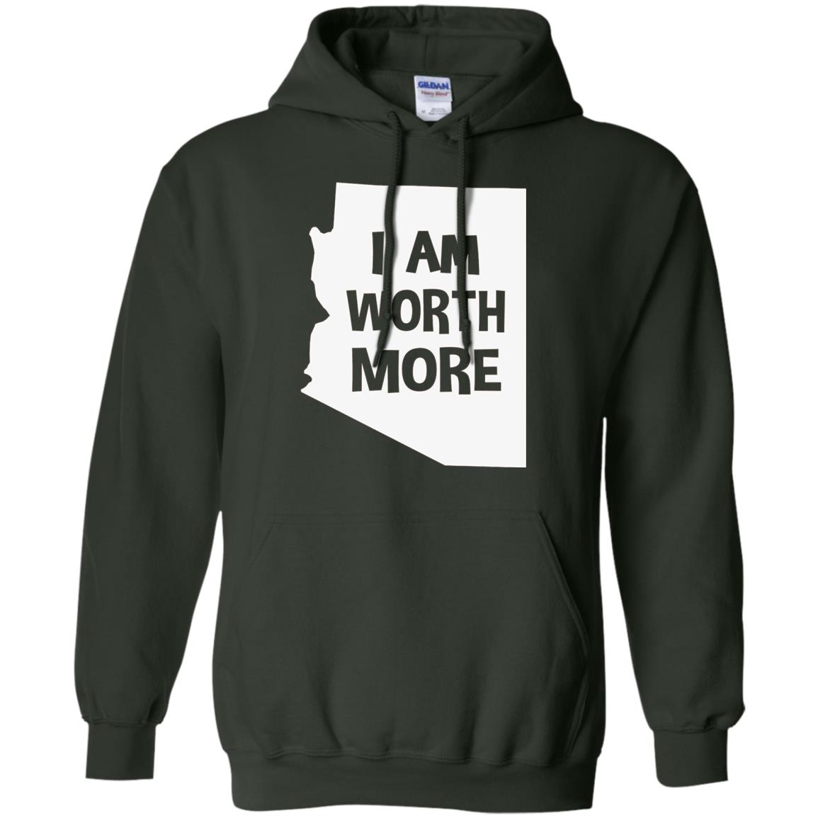 Arizona Teacher Shirt I Am Worth More Forest Green