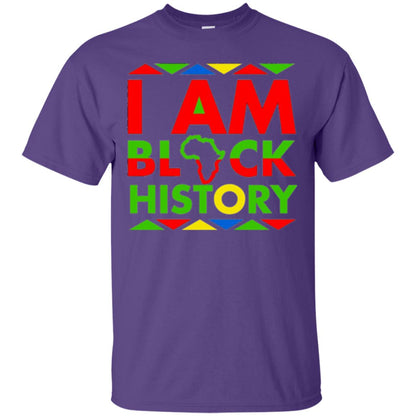 I Am Black History Month Black Pride T-shirt Purple