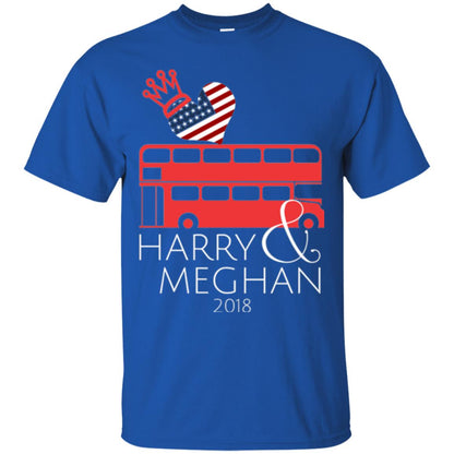 Harry And Meghan Royal Wedding Love Bus Usa T-shirt Royal