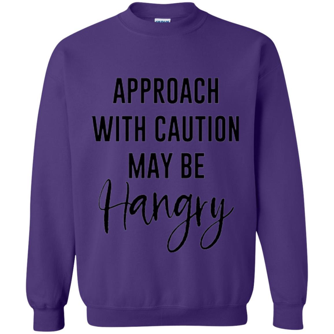 Approach With Caution Maybe Hangry T-shirt Purple