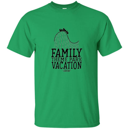 Family T-shirt Vacation 2018 Theme Park Roller Coaster Irish Green