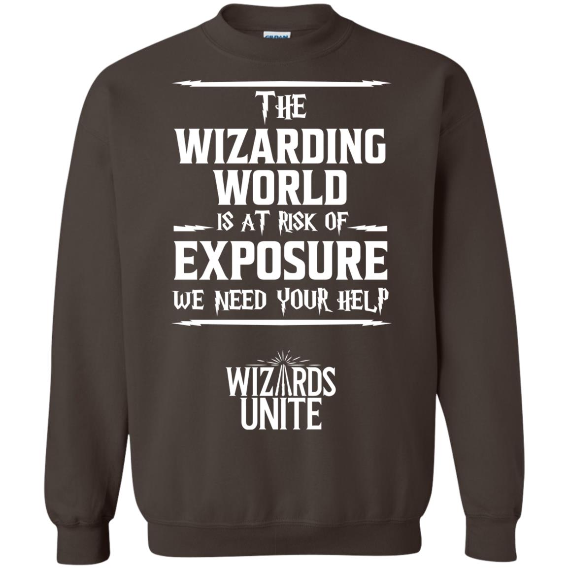 The Wizarding World Is At Risk Of Exposure Harry Potter T-shirt Dark Chocolate