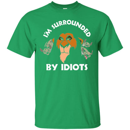 Disney Lion King T-shirt Scar Surrounded By Idiots Irish Green
