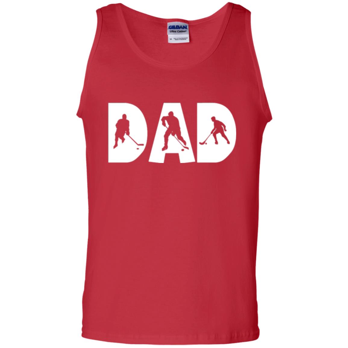 Daddy T-shirt Hockey Lover Red